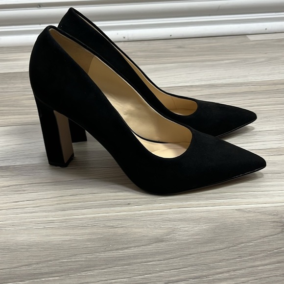 Jessica Simpson Kivela Pump Elegant Black Womens Heels Slip On Pointed Toe Sz 9M - Picture 6 of 13